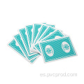 Tarjetas de póker de plástico especiales de casino o club